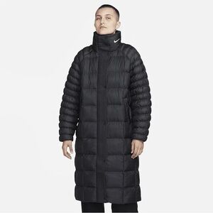 Nike Sportswear Swoosh Puffer PrimaLoft® Women's Therma-FIT Parka, Black S NWT